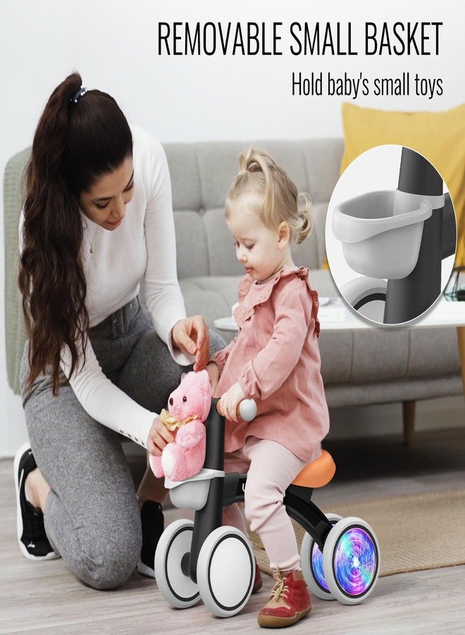 Umatoll Colorful Lighting Baby Balance Bike Toys for 1 Year Old Boys Gifts, Adjustable Seat Baby Walker, One Year Old Boy Birthday Gifts, 12-24 Months Toddler First Ride on Toys - Image 3